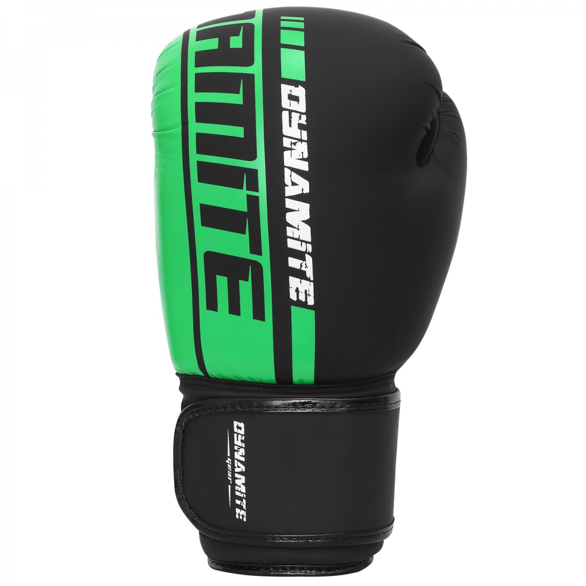 Dynamite Kickboxing Boxing Gloves - Black/Green - 14 OZ