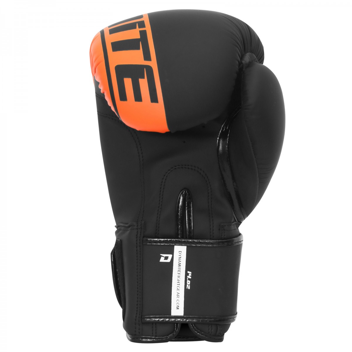 Punching Bag Dynamite Kickboxing Boxing Gloves - Matt Black/Orange 8oz